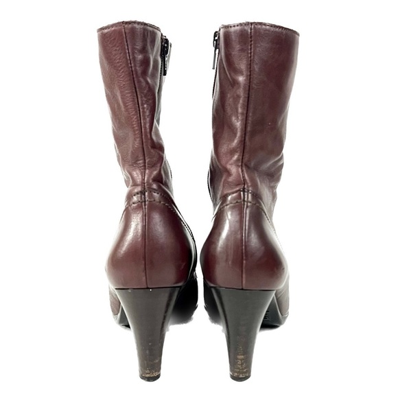 La Canadienne Burgundy Heeled Boots - Size 8.5 - Picture 5 of 9